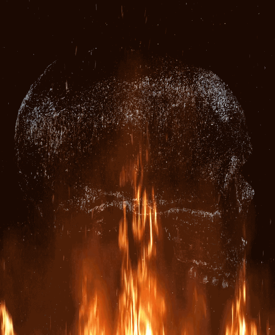 Great Flame skull