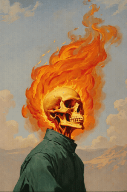 Burn alive