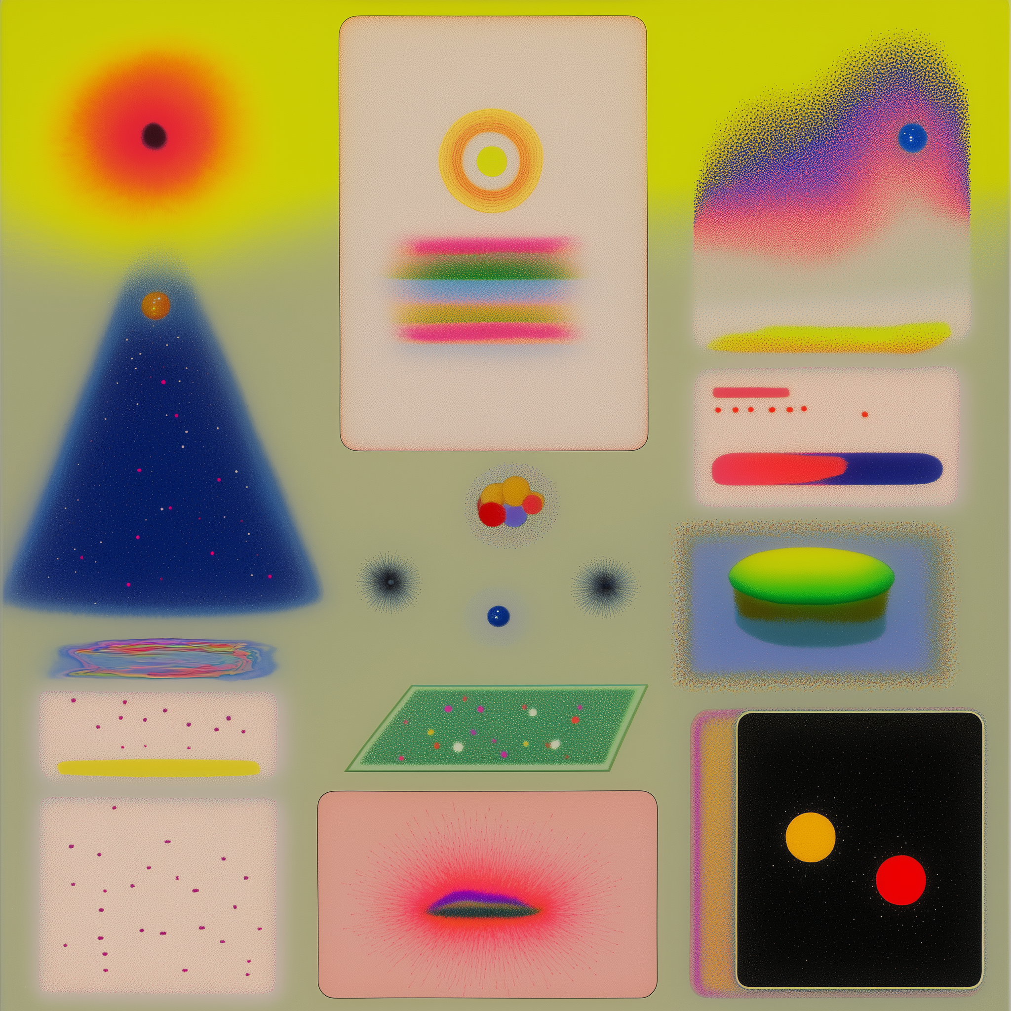 Abstract Tarot Like Composition