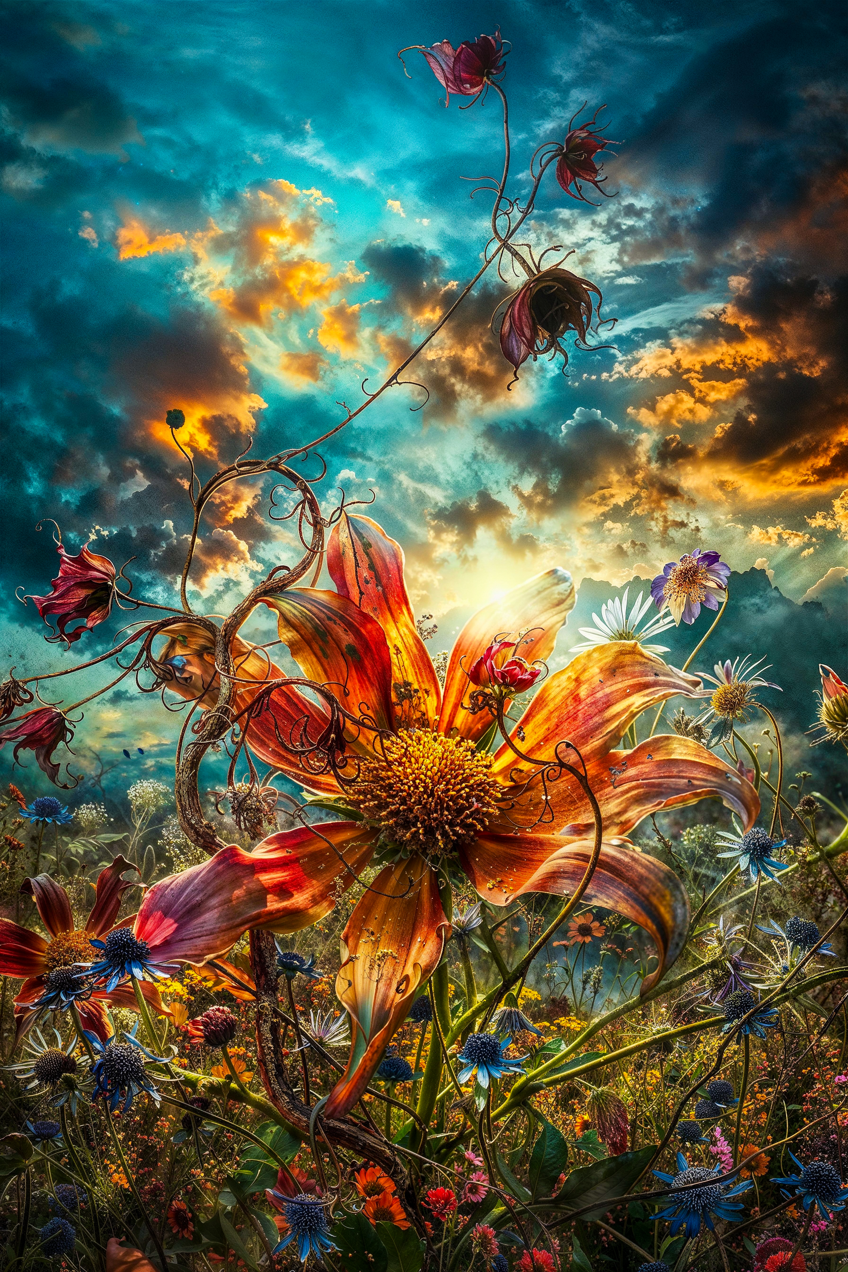 I wish to be a flower for a day