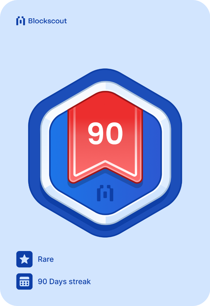 90 days streak badge #1657