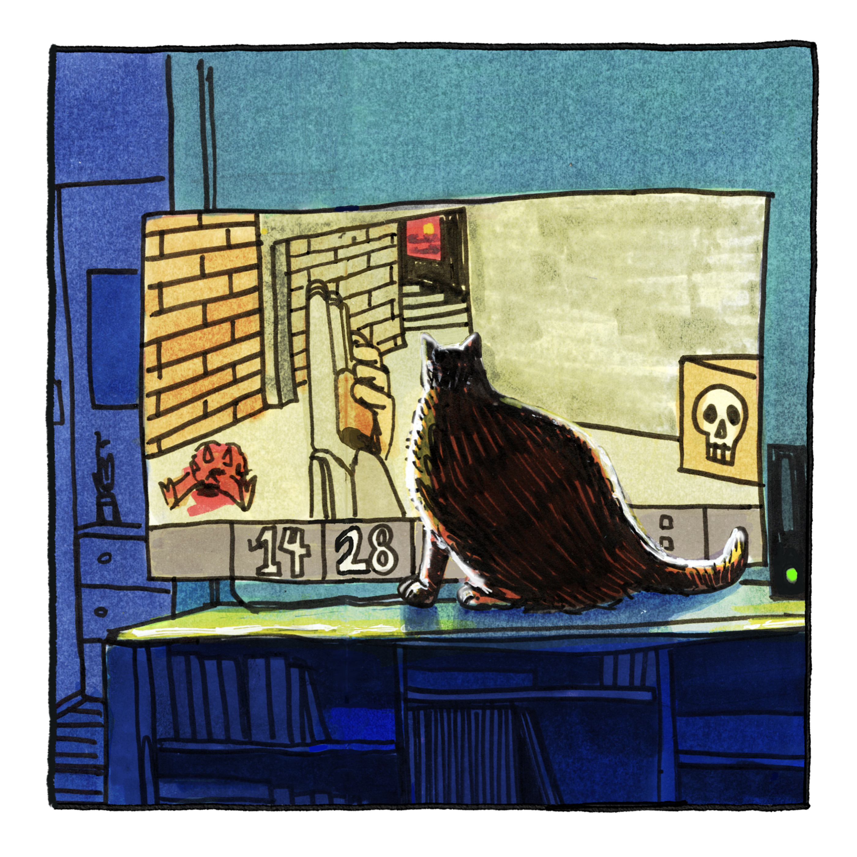 DOOM Kitty Sketch