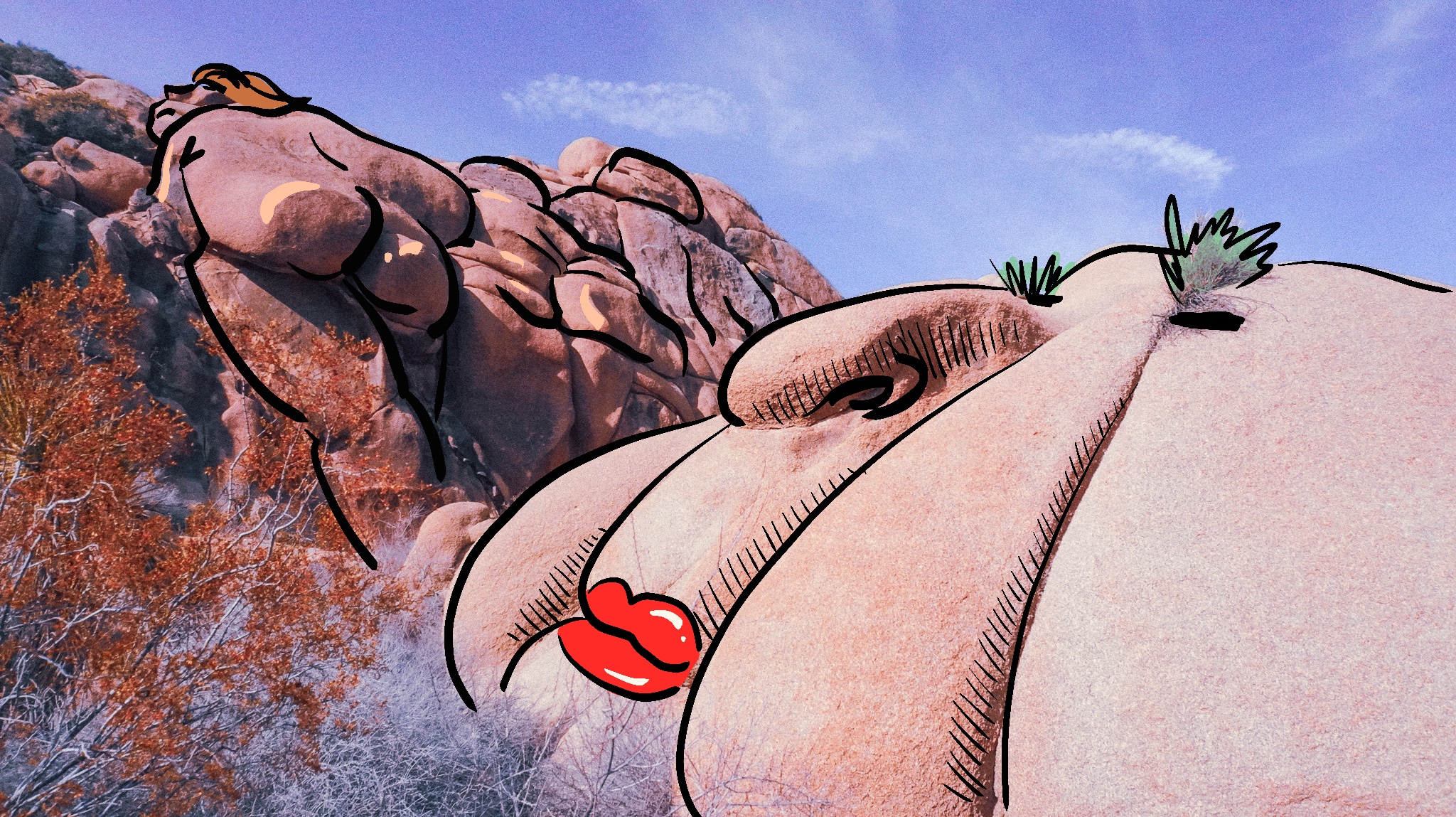 Strange Humans in Joshua Tree