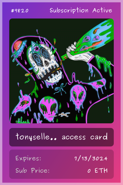 tonysellen club card