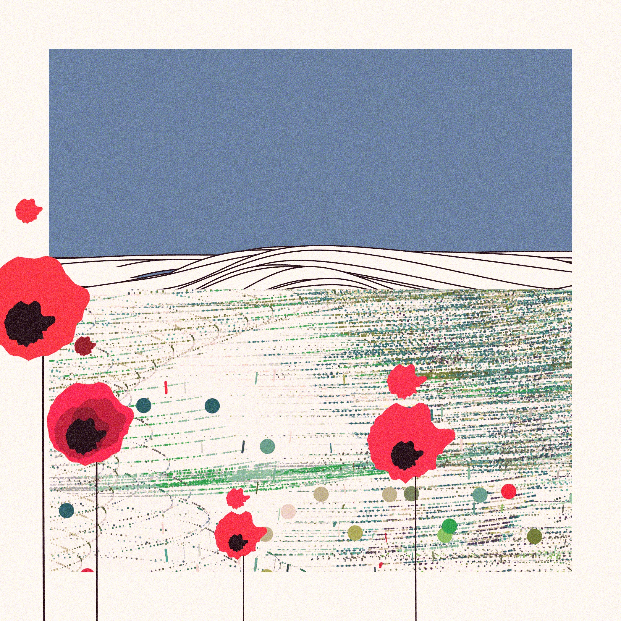 Poppies of Normandy by Reza Milani