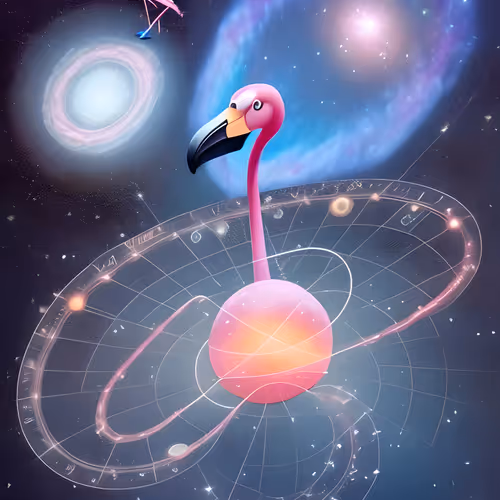 space flamingos