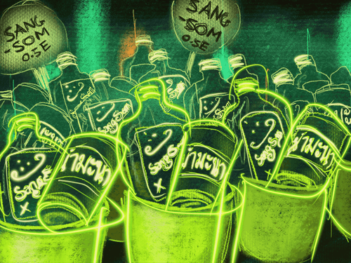 sangsom & lemonade