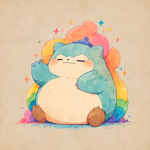 Rainbow Snorlax
