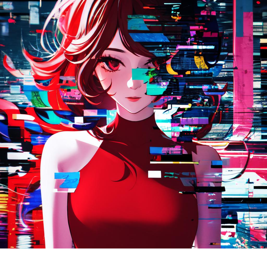 Digital Red Enchantment #181
