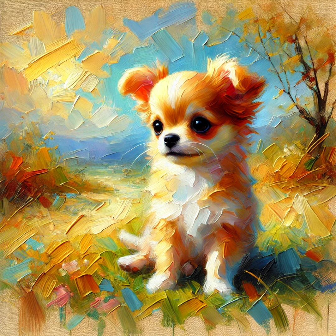 "Oil Painting of a Dog"#2