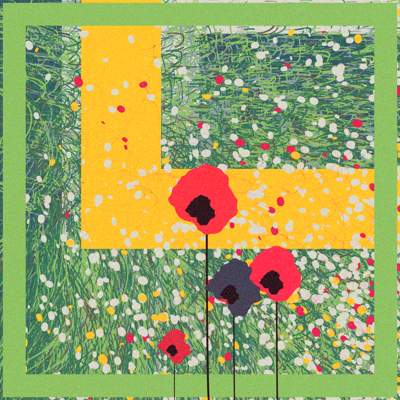 Red poppies in the garden #1
