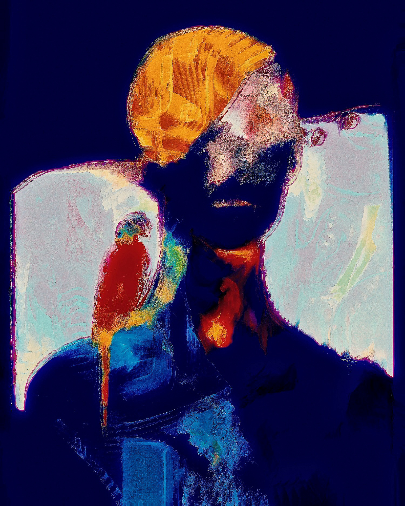 Oleg Gant Art: My parrot with me