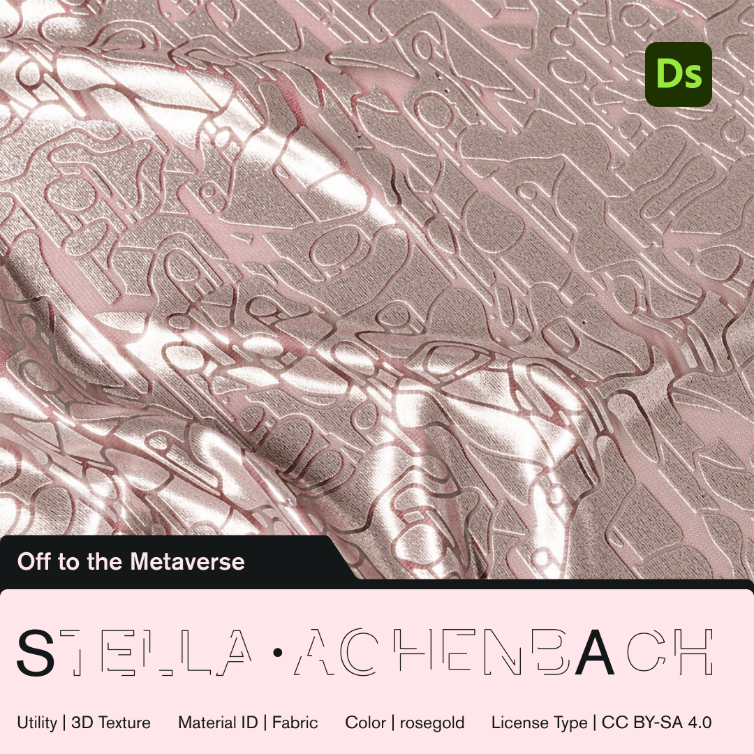 Off to the Metaverse (rosegold) | 3D Material