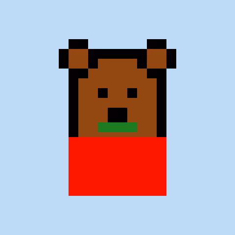 Pixel Bear #63043