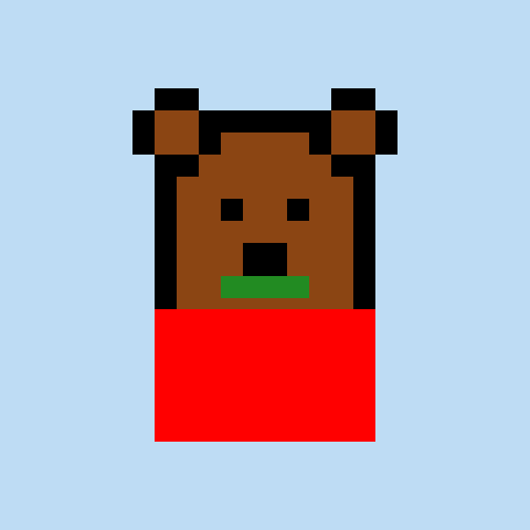 Pixel Bear #63043