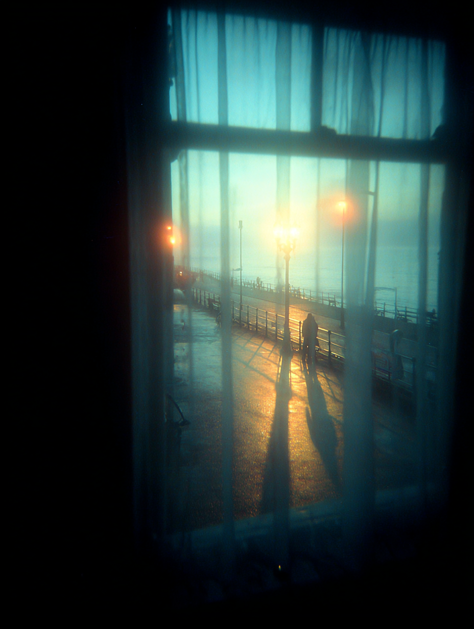 One evening, i watched the world and sea