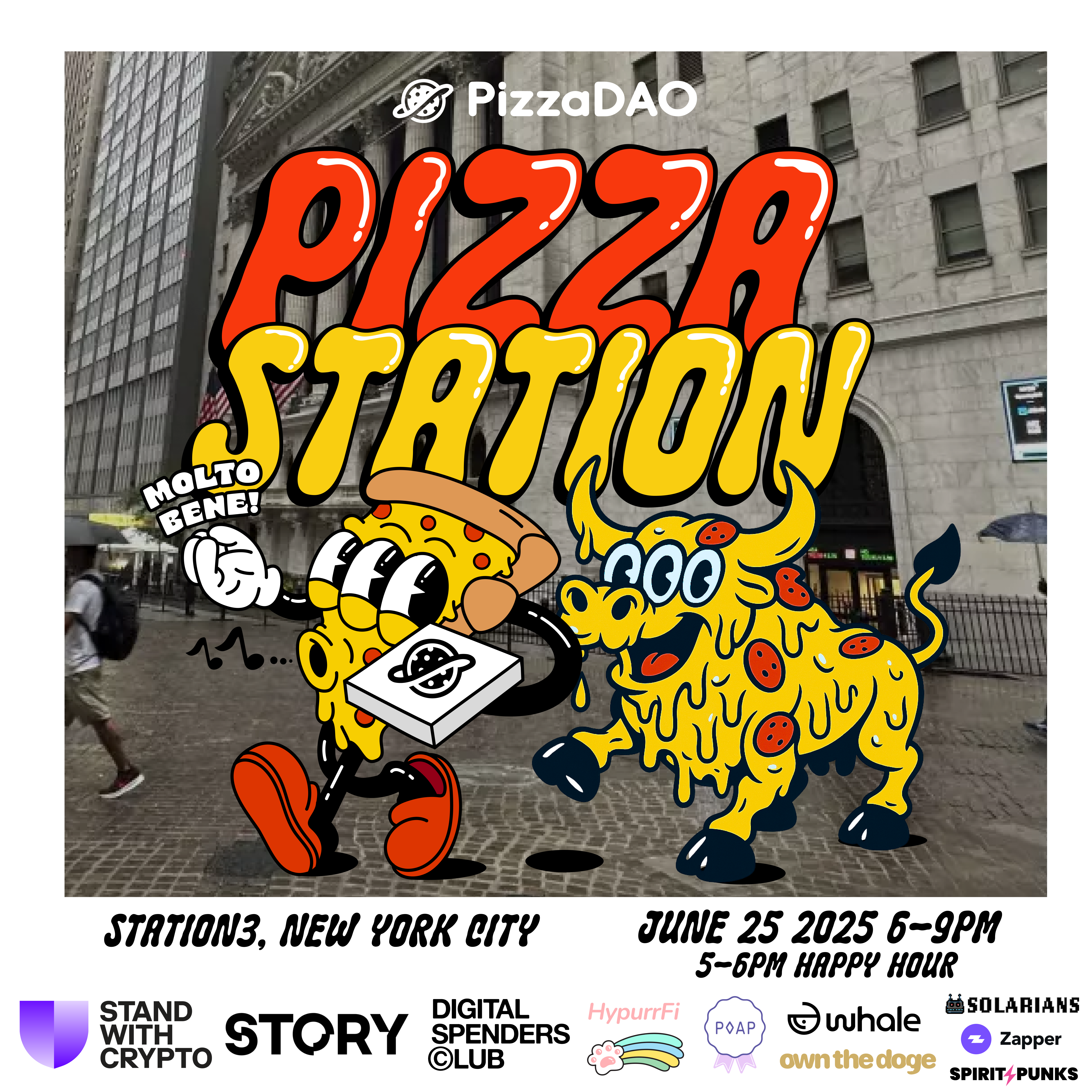 Ticket for Pizza Station