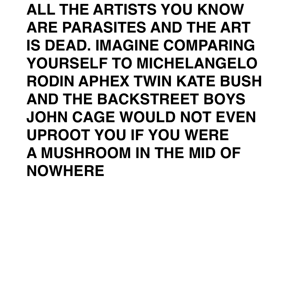 ART IS DEAD IN HELVETICA