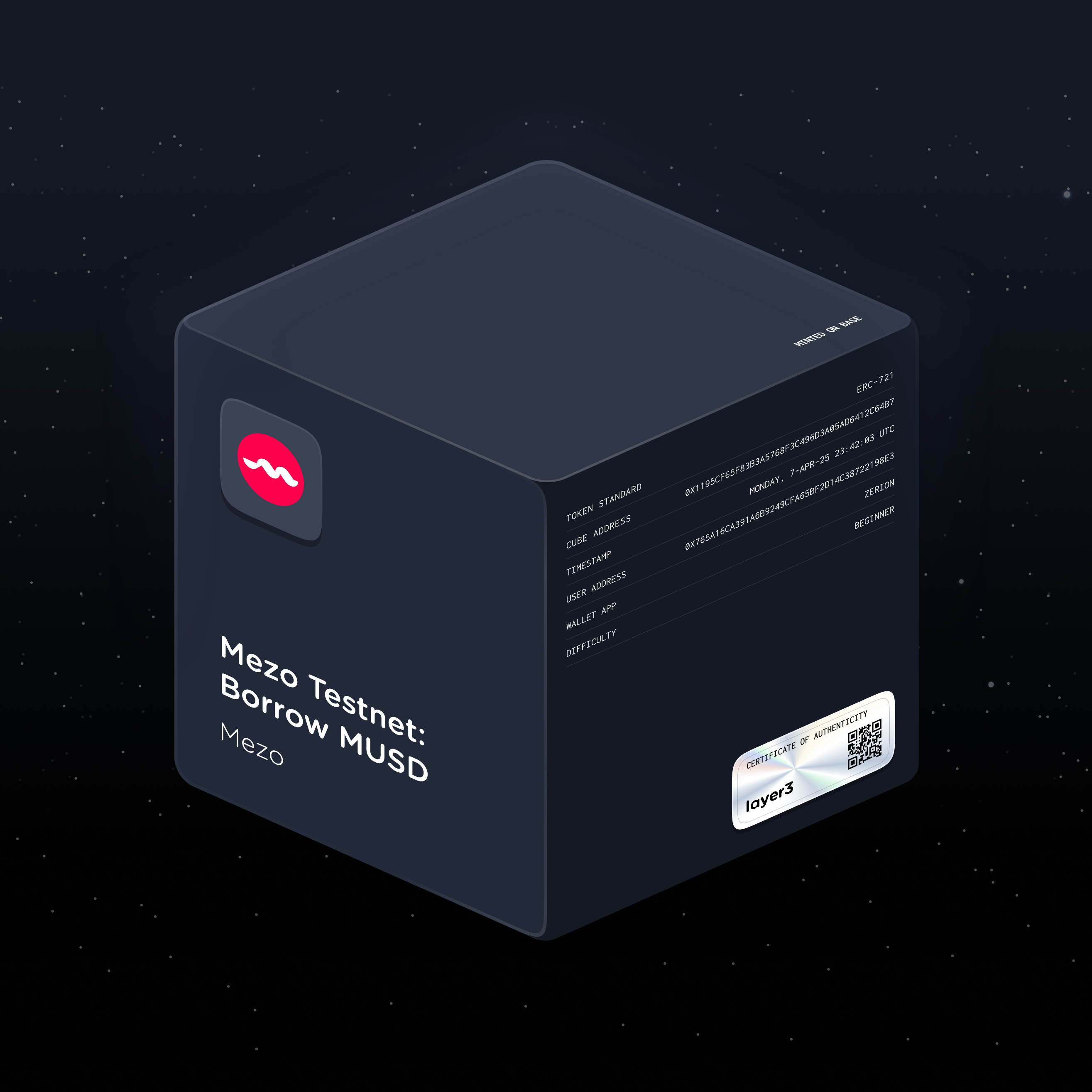 Mezo Testnet: Borrow MUSD