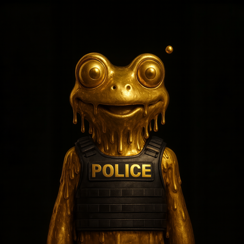 Golden Police Frog