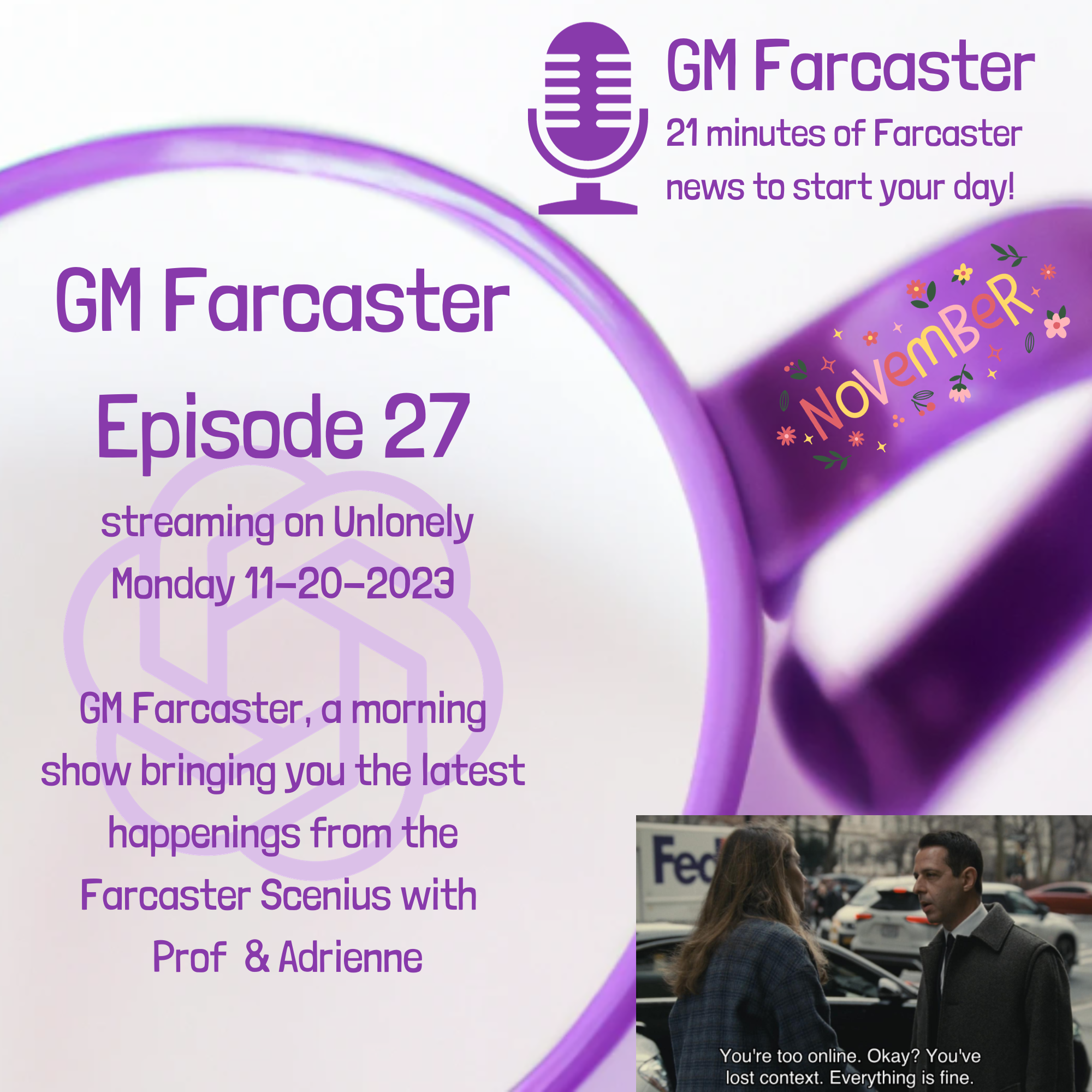GM Farcaster ep27, Nov 20, 2023