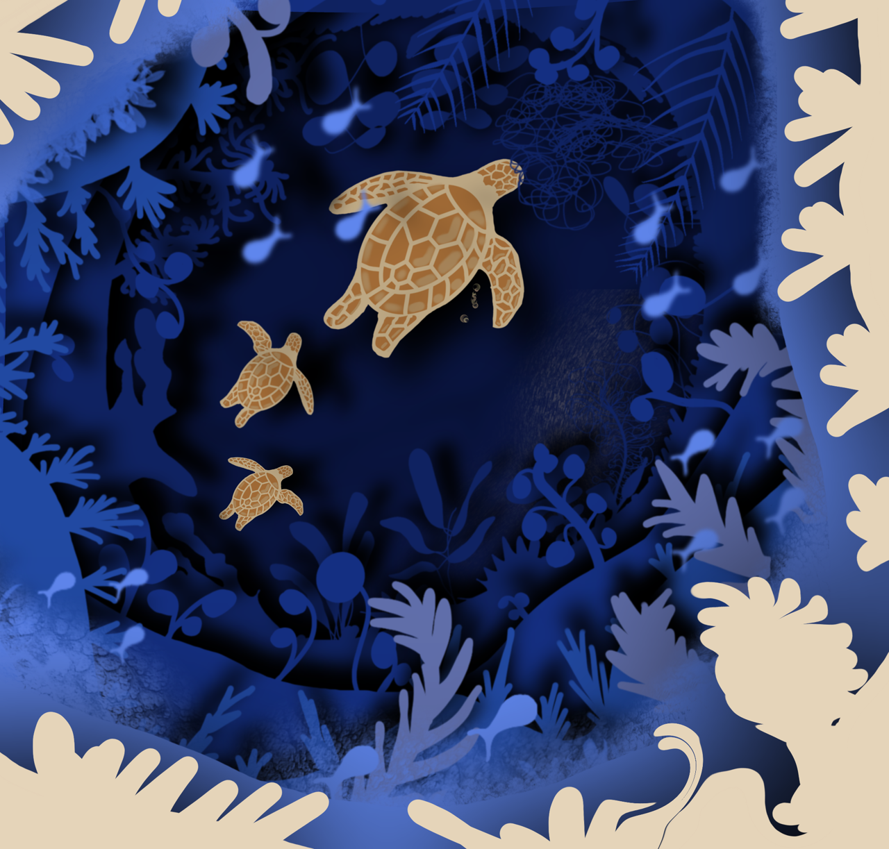 Golden Turtle by Bhand