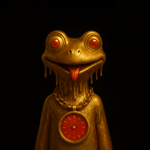 Golden Frog Timepiece