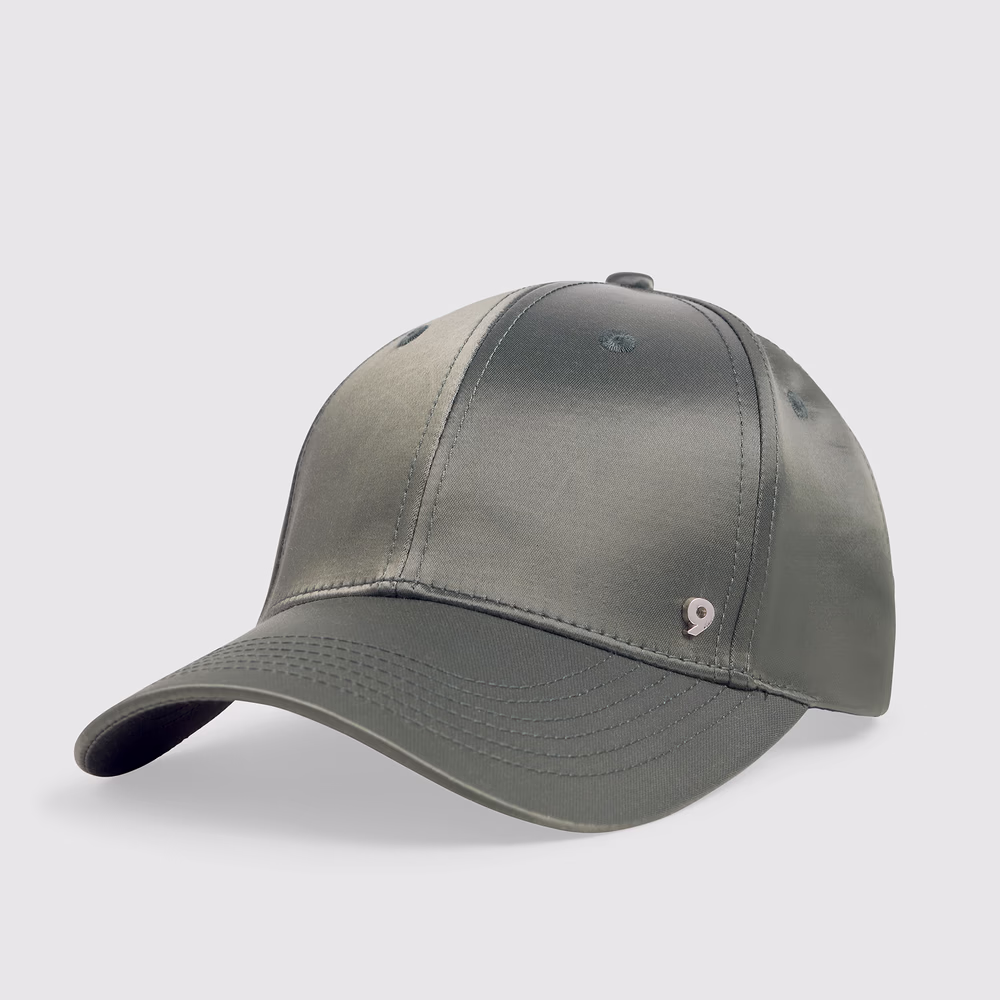 NYC 9DCC PREMIUM SATIN STRUCTURED BALL CAP IN SAGE #94