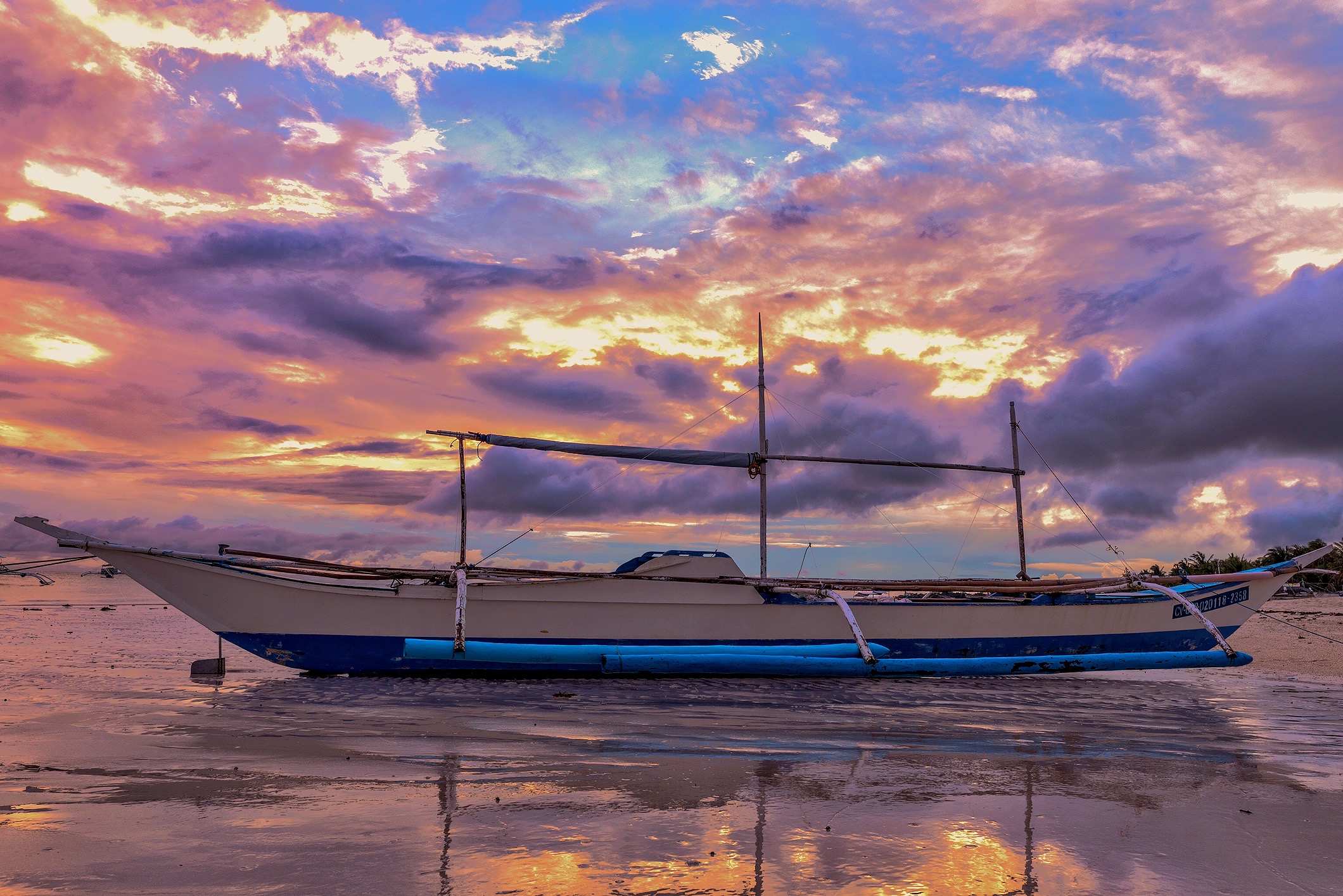 Sunset in Bantayan Island, Philippines 
