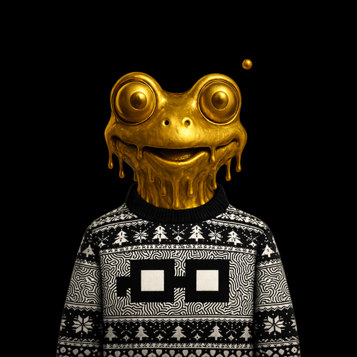 Golden Frog Ugly Sweater