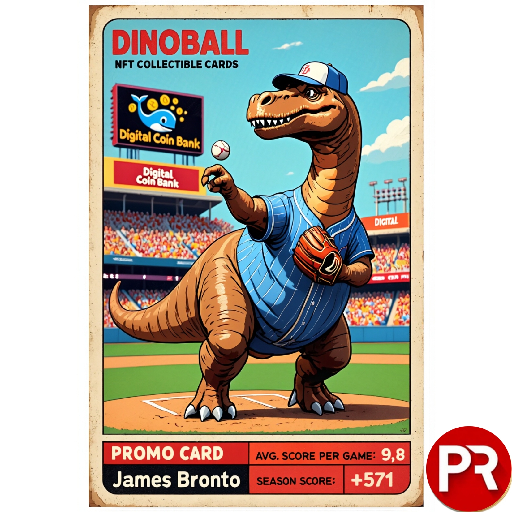 James Bronto PR Dinoball Promo card