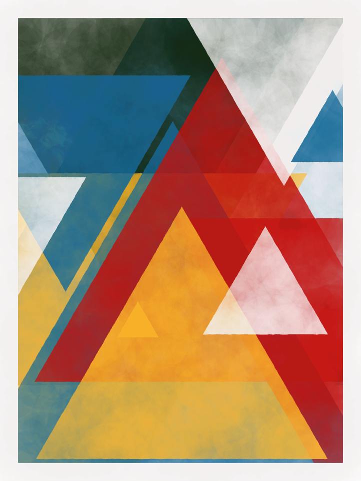 Triangles and nothing else.