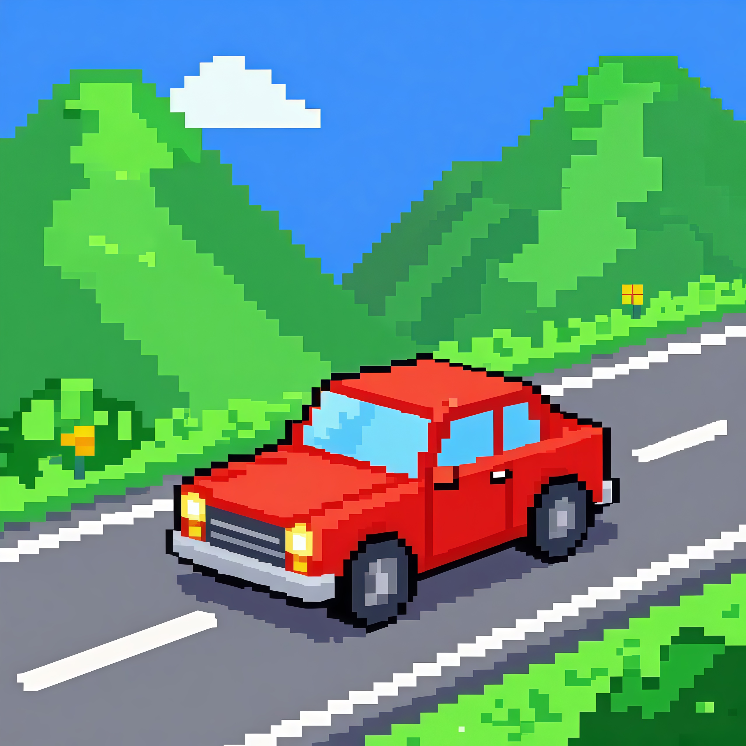 Colored road