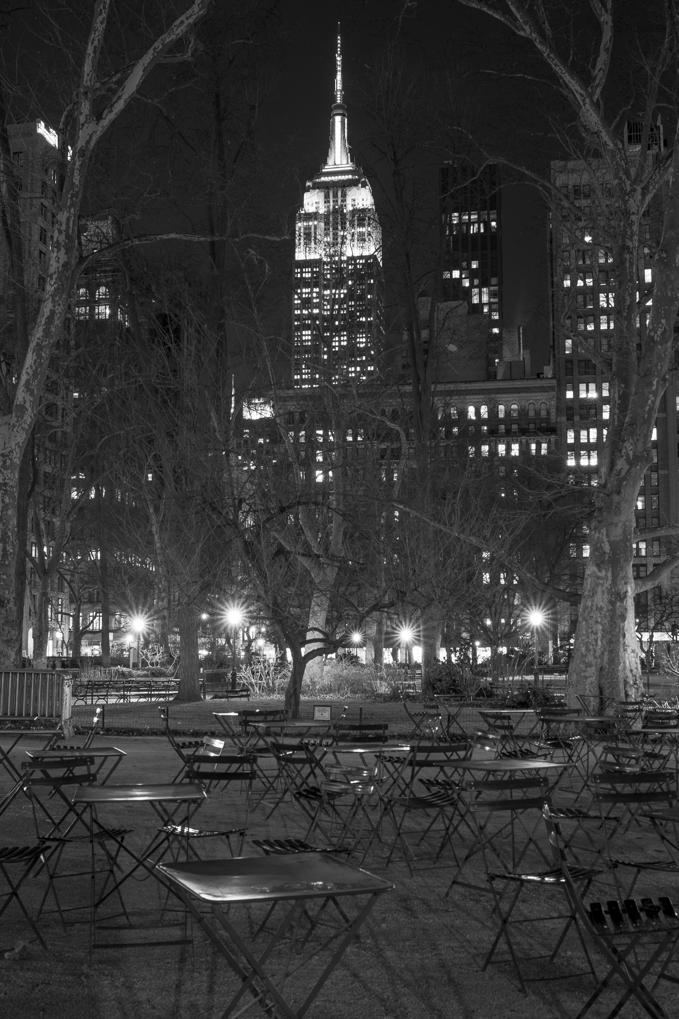 Quiet Night in Madison Square Park