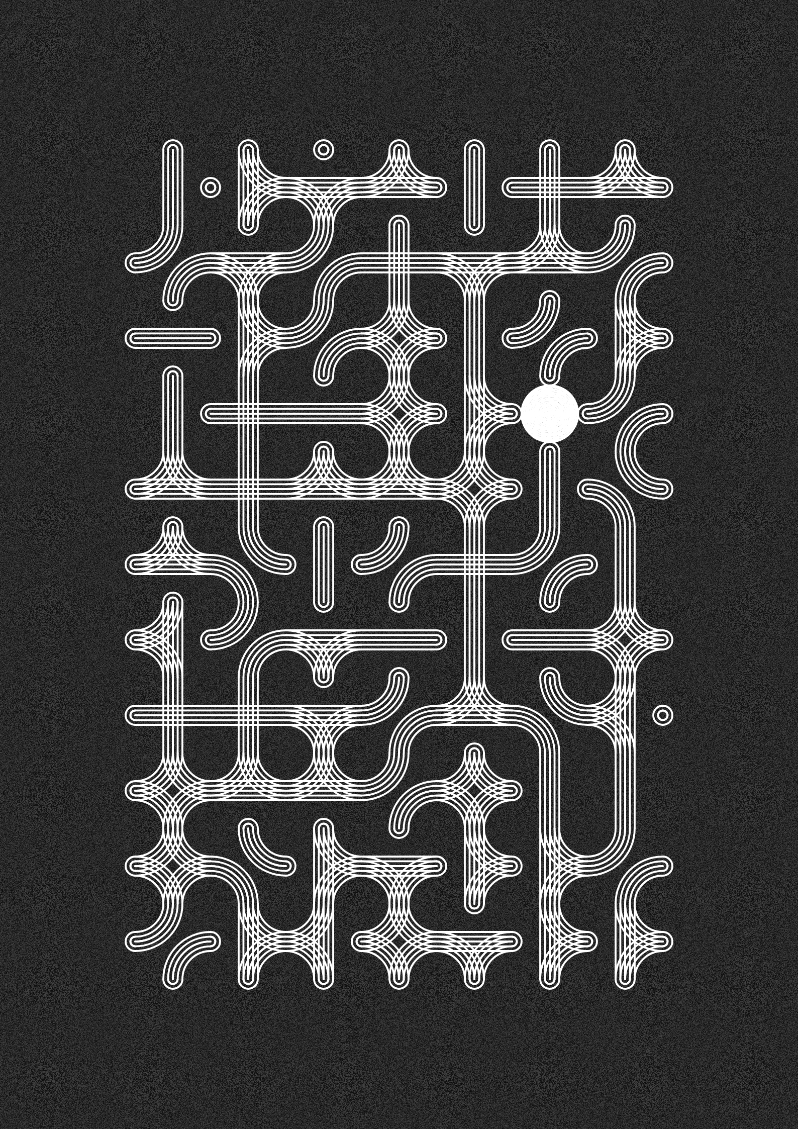 Full Moon - Truchet tiles series 250112