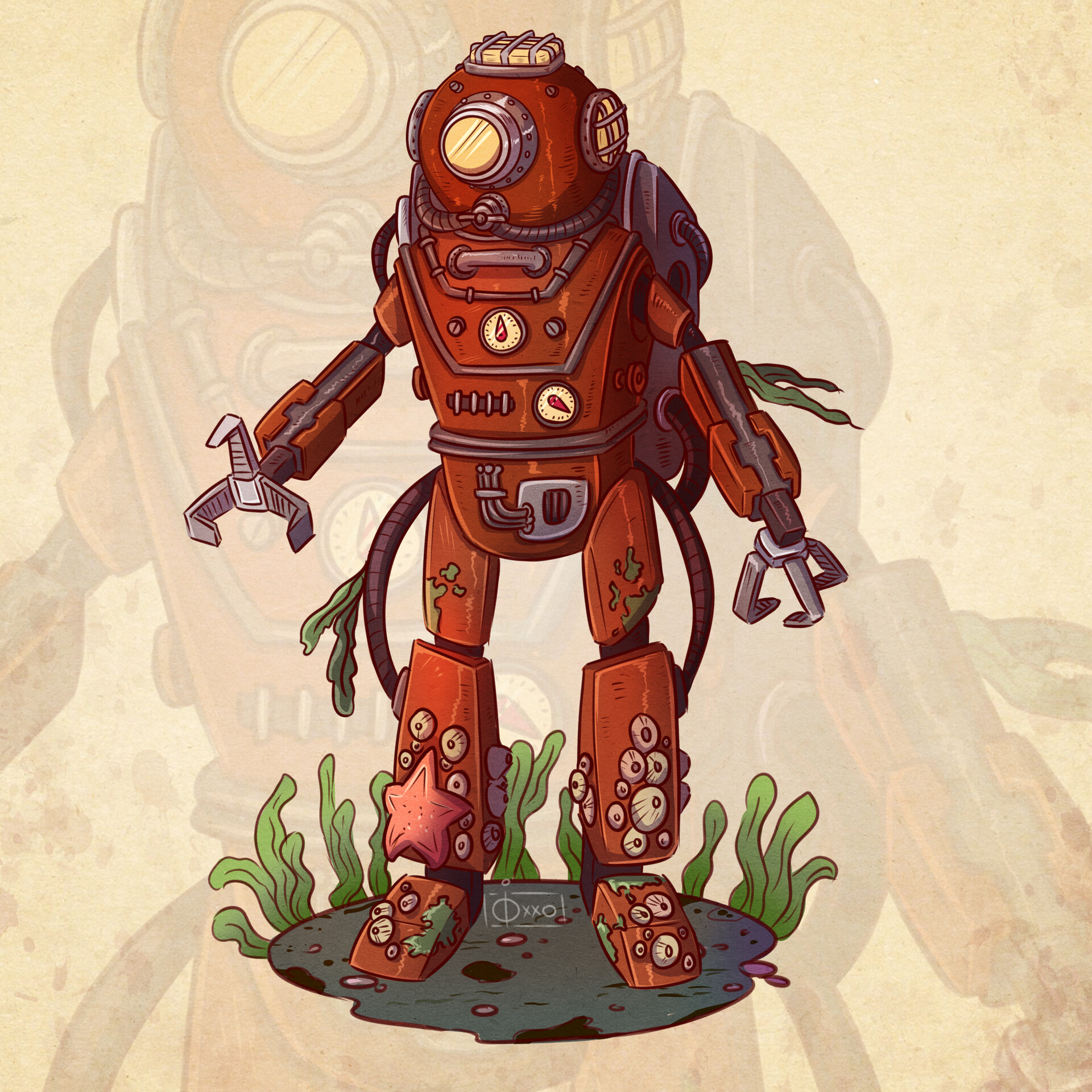 888 Robots by Oixxo Art (hand-drawing) #191