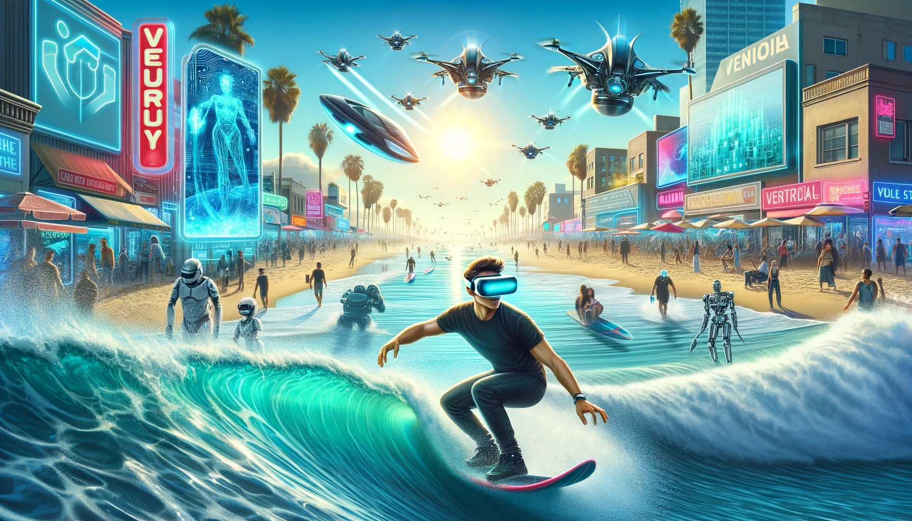 Tech Founder Surfing in Venice Beach