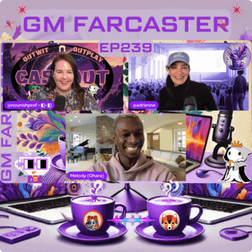 GM Farcaster ep239 Monday April 28, 2025 with @ohara-ai
