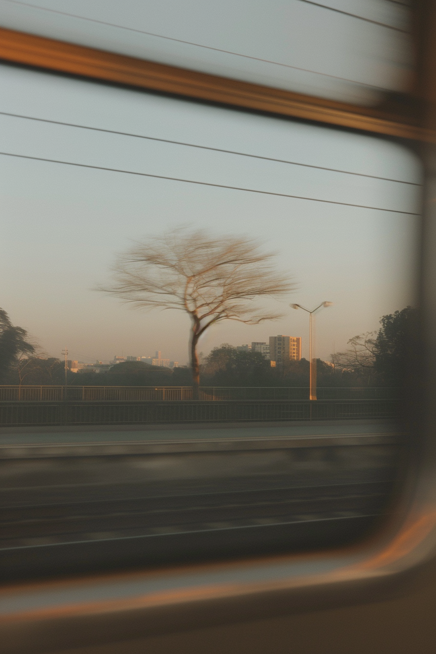 Evening in city