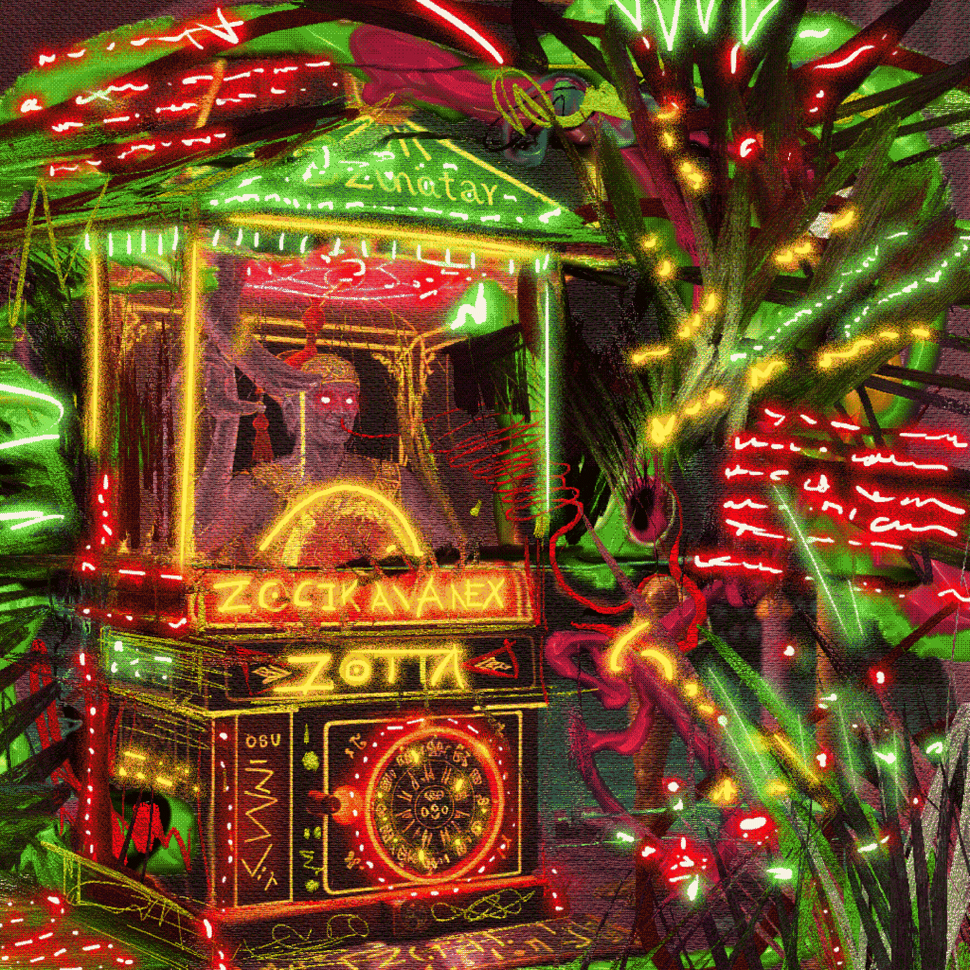 ZOTTA, animatronic fortune teller kiosk