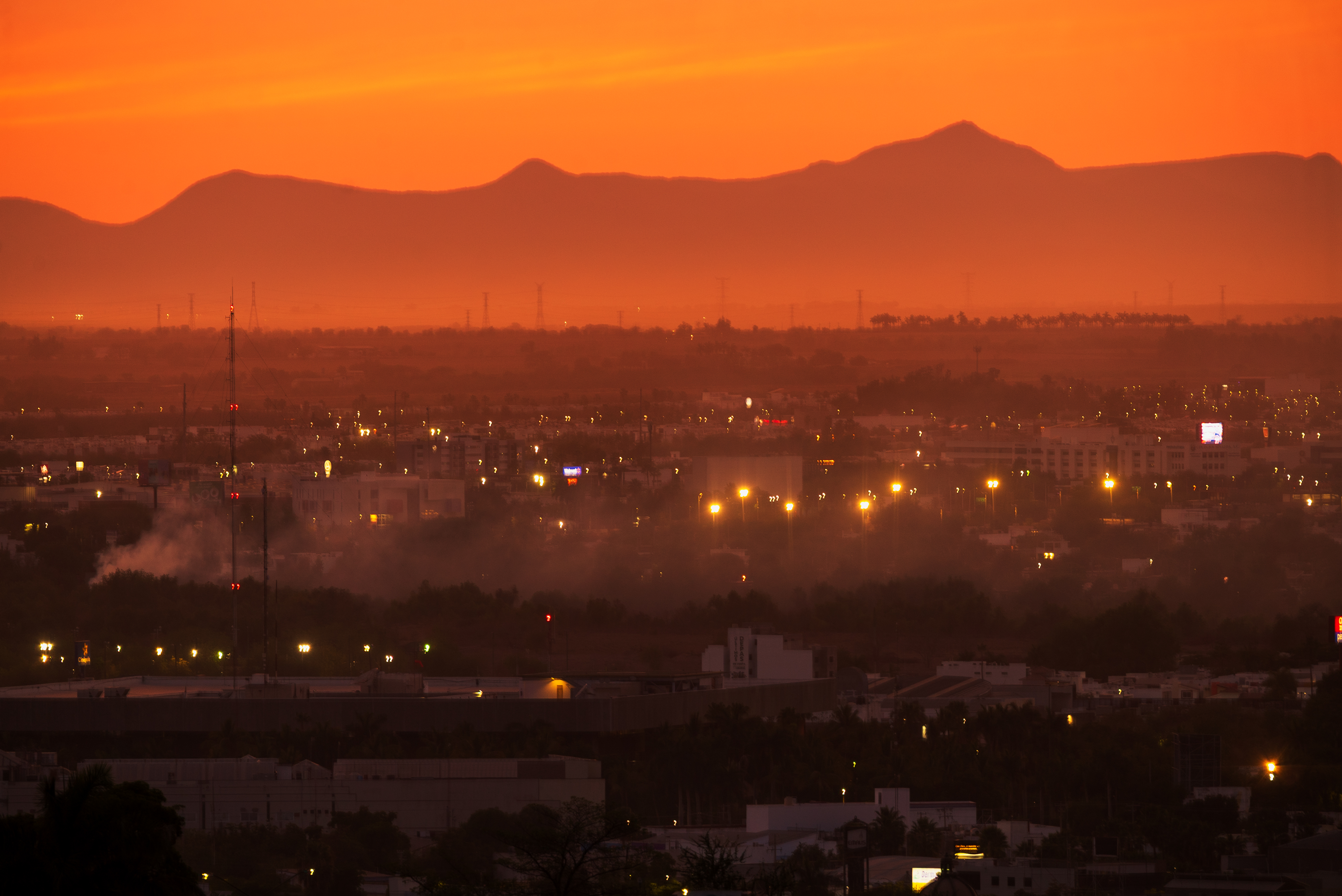 City under fire