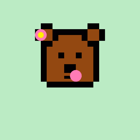 Pixel Bear #35413