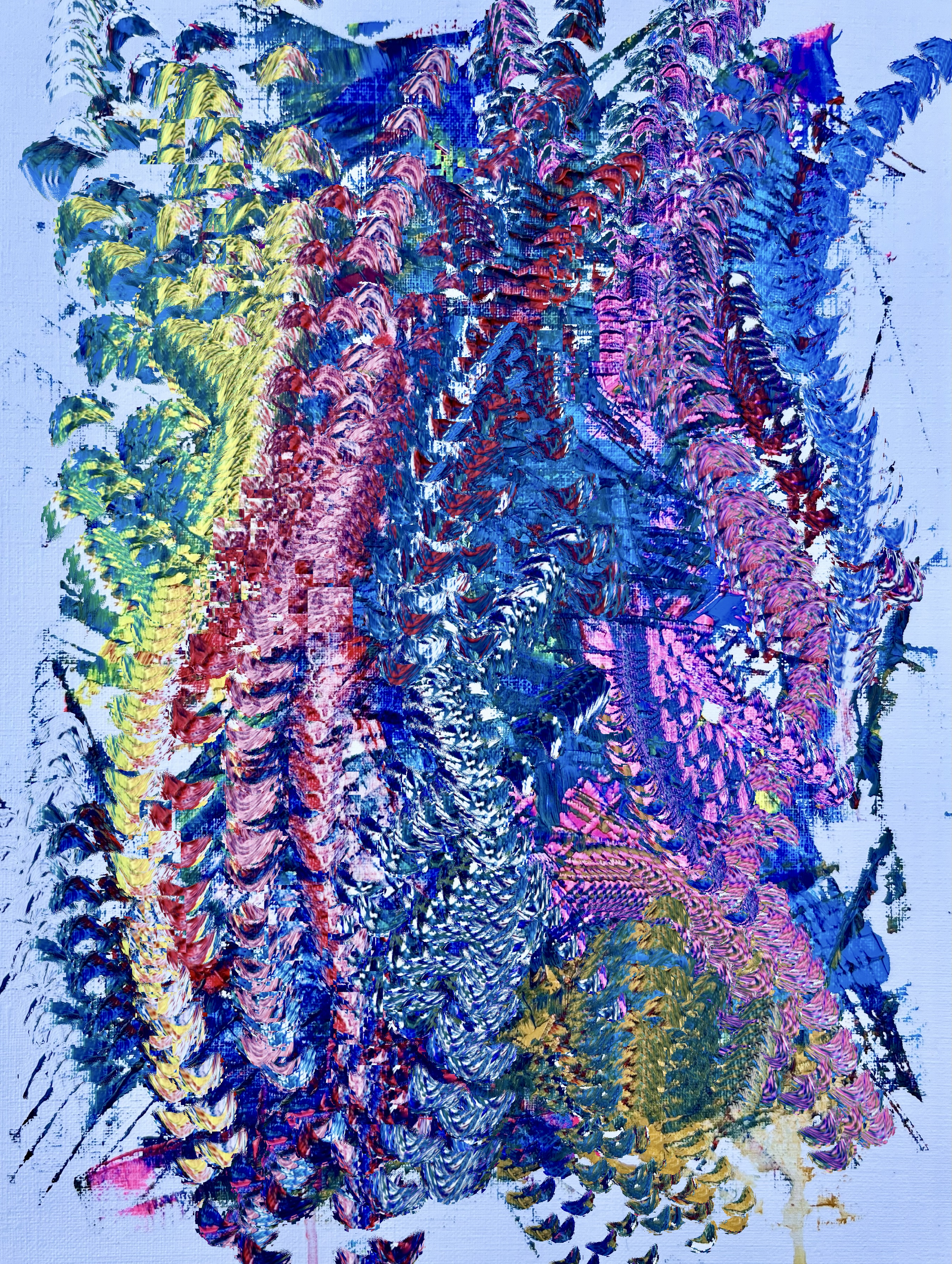 digital manipulation of an oil painting
