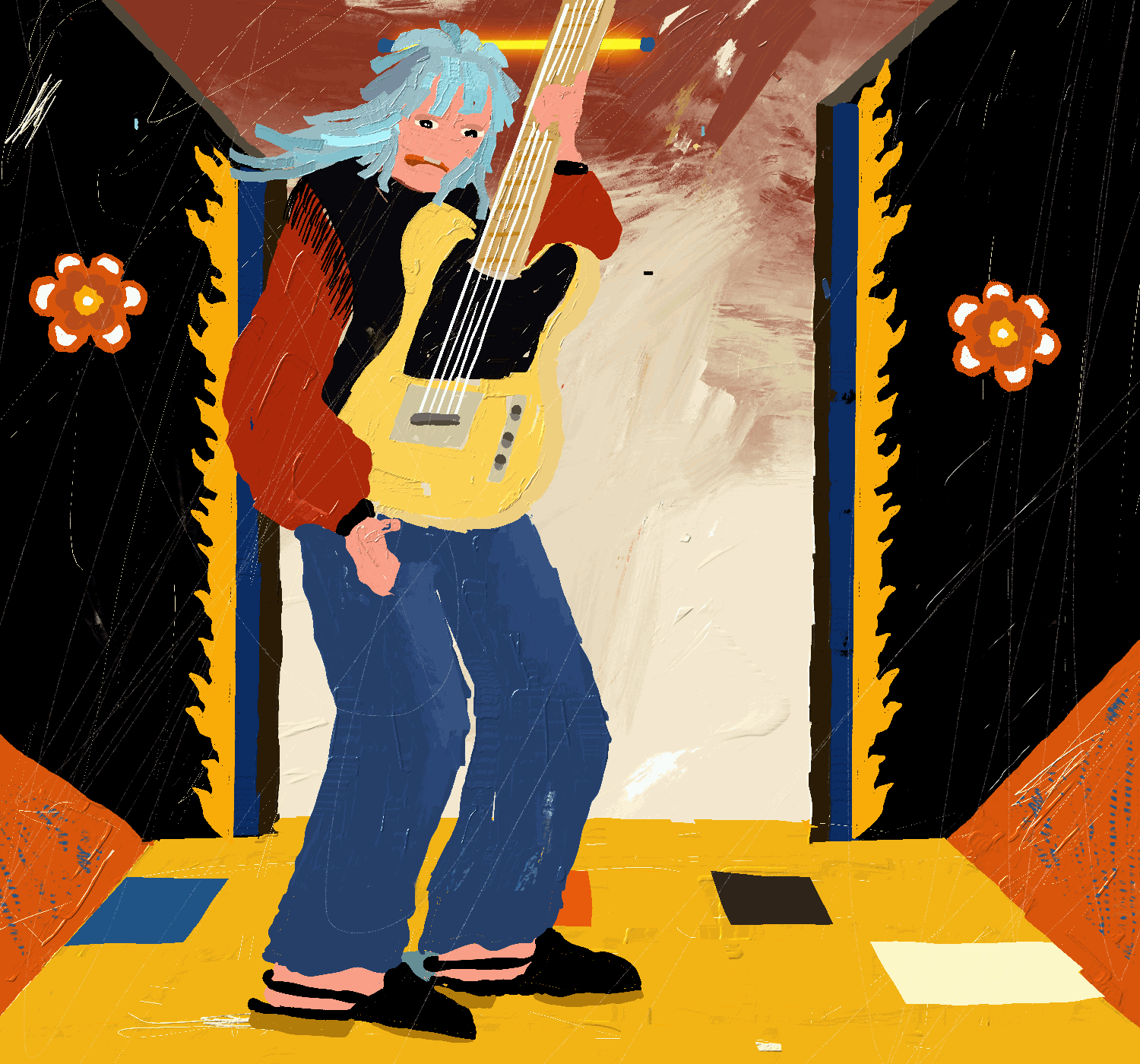 Zigie played guitar