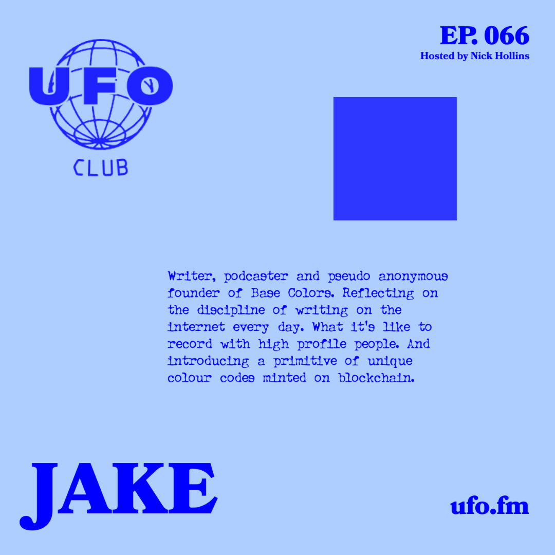 Writing, Podcasts and Minting Base Colors — JAKE