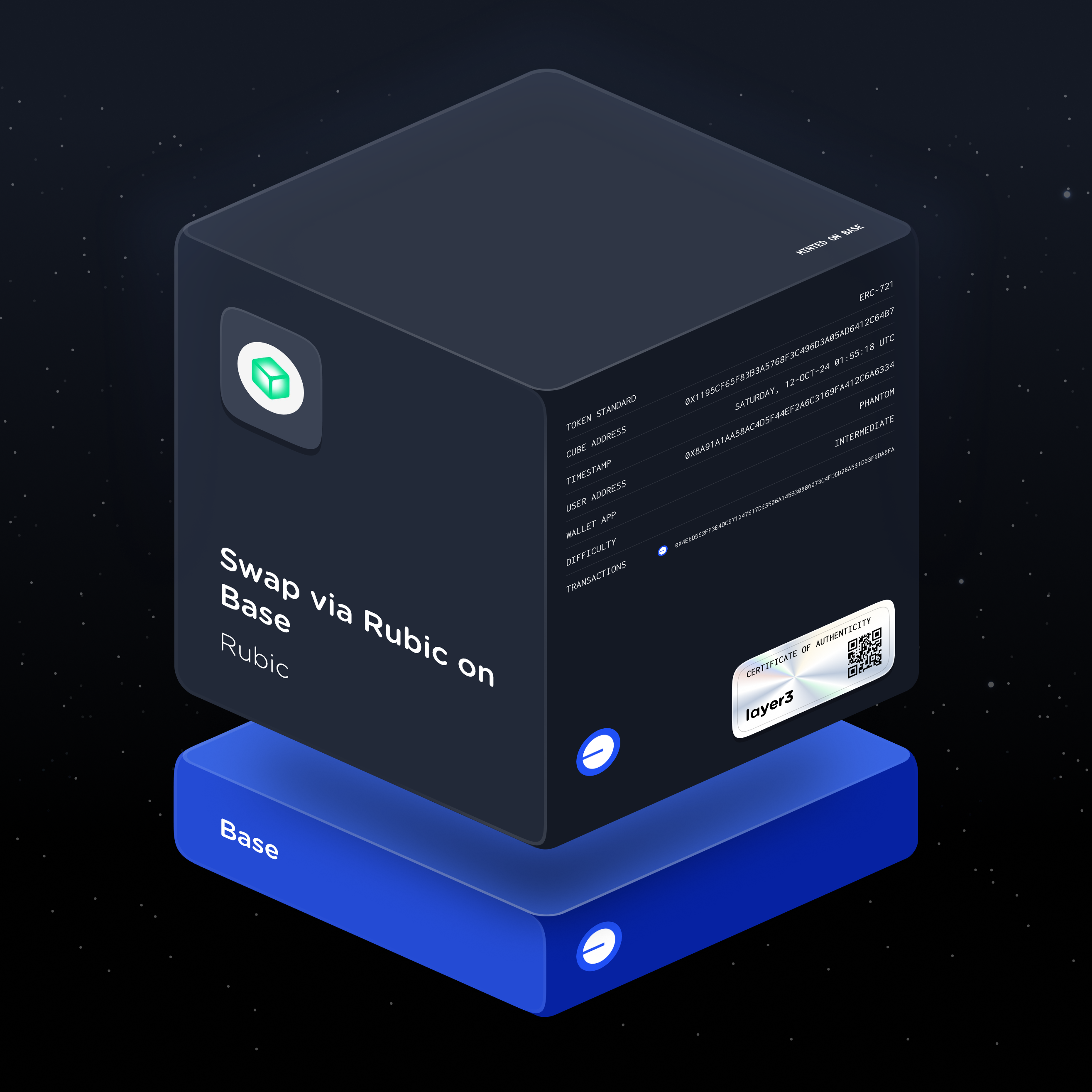 Swap via Rubic on Base