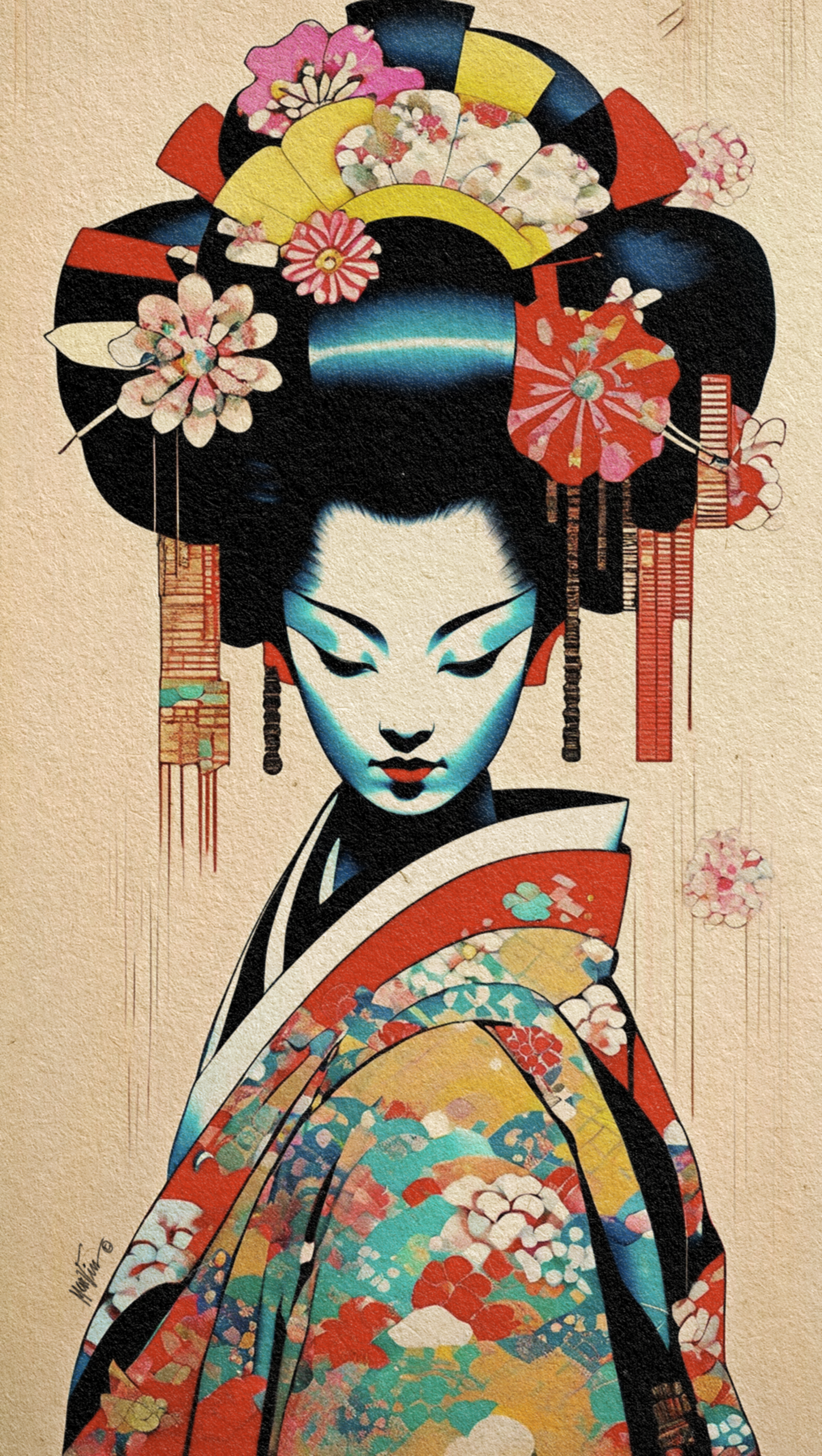 Kabuki Mask - Dentō-teki (伝統的) #31