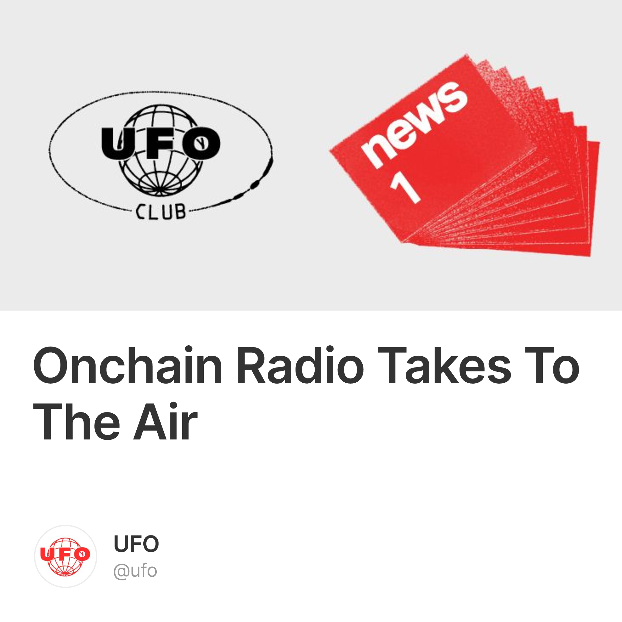 Onchain Radio Takes To The Air #1472