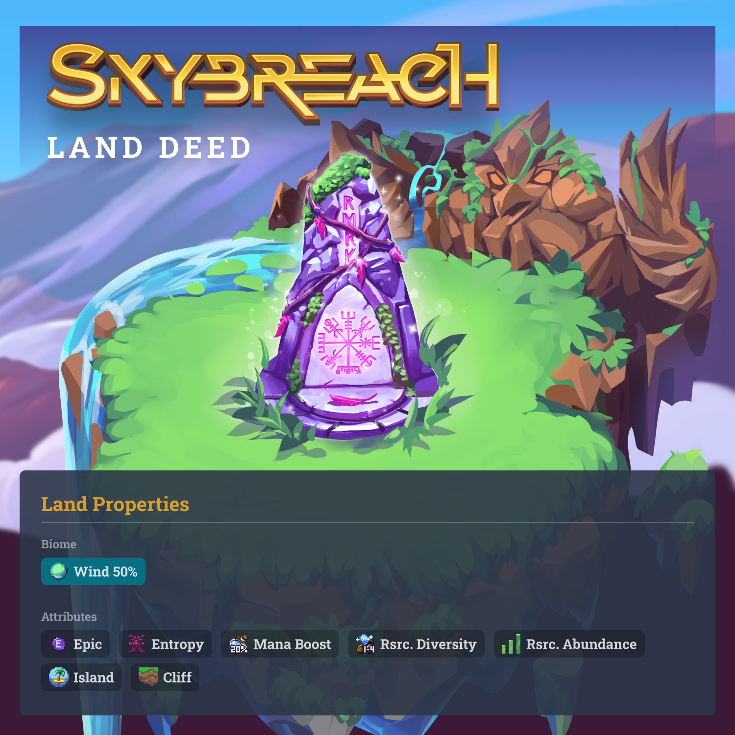 (28, 154) Skybreach Epic Land Deed