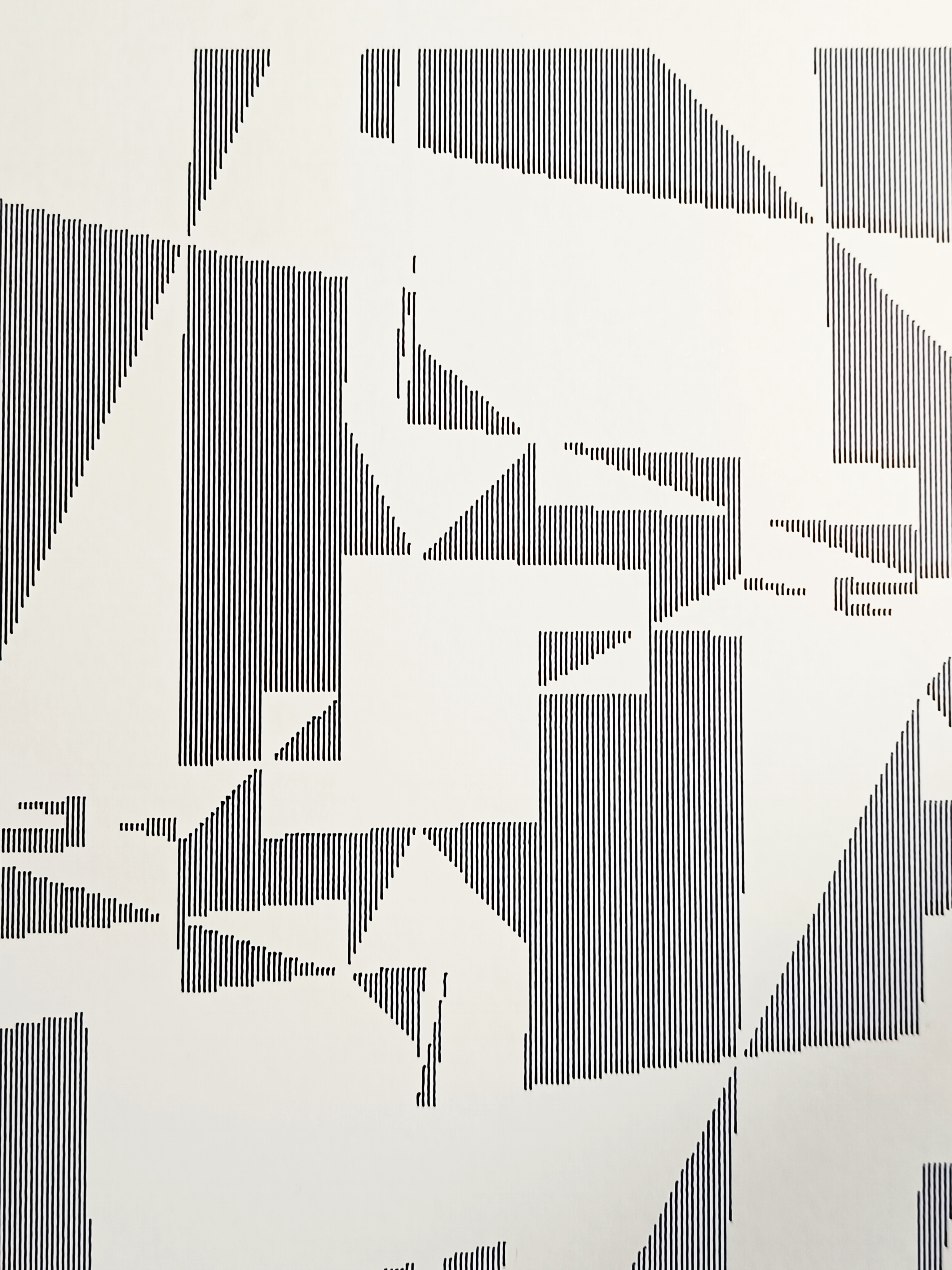 Pixels inline on paper